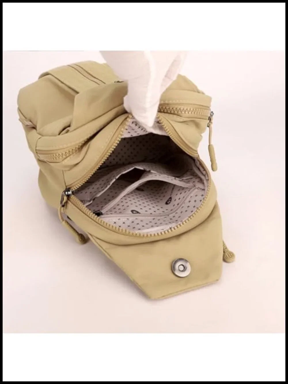 3-in-1 Convertible Anti-Theft Nylon Backpack Crossbody Chest Purse Travel Work